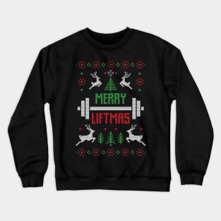 Merry Liftmas Gym Lift Sport Xmas Gift Ugly Crewneck Sweatshirt